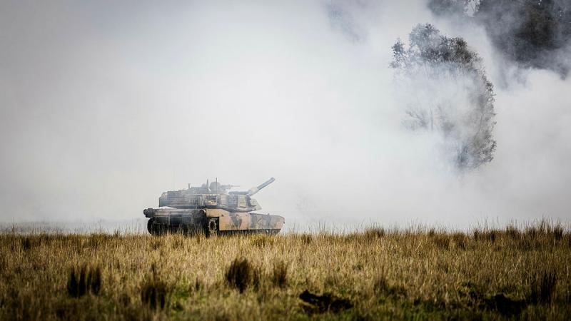 The last M1A1 Abrams main battle tank rolled out of Gallipoli Barracks, Brisbane. The new Abrams M1A2 SEPv3 main battle tanks will be introduced later this year. 