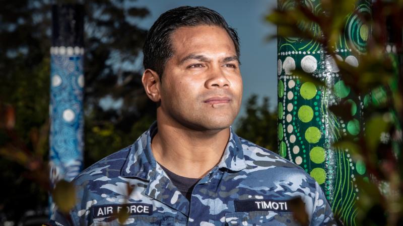 Royal Australian Air Force Leading Aircraftman Christopher Timoti is a First Nations warrior who is committed to connecting Air Force members with culture and community.
