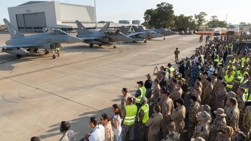 The Pacific Skies 24 contingent from France, Germany and Spain at RAAF Base Darwin to participate in Exercise Pitch Black 24. 