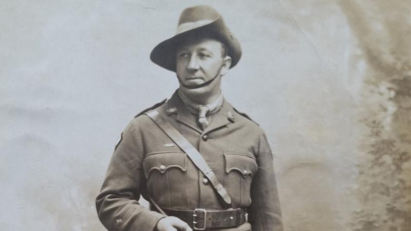 Second Lieutenant Cecil Healy in uniform.