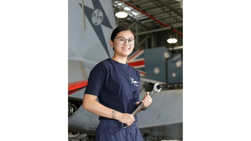 Leading Aircraftwoman Jenny Phan is an aircraft technician maintaining 6 Squadron's fast jets at RAAF Base Amberley.