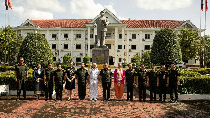 Key Leadership Engagement delegation at the Ministry of National Defence in Vientiane, Laos as part of Indo-Pacific Endeavour 2024. 