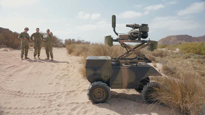 Australian Army soldiers are trialling an intelligence, surveillance and reconnaissance robot to observe and protect Australian borders in the Pilbara region.