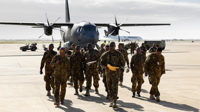 PNG Defence Force members arrive in Townsville for Exercise Kumul Exchange.