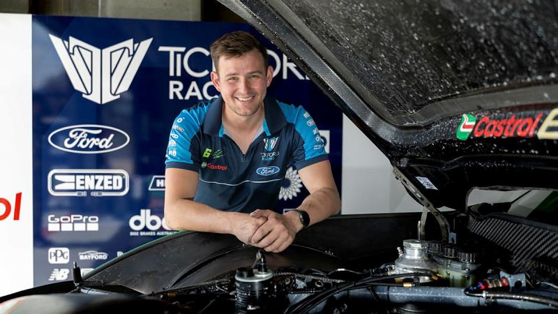 Able Seaman Joshua Baxter was part of the support team for Tickford Racing during the 2024 Bathurst Repco 1000 Supercars event at Mount Panorama, NSW. 