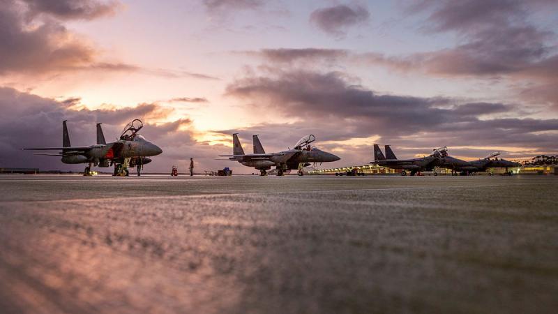 Republic of Singapore Air Force F-15SG aircraft at RAAF Base Pearce. 
