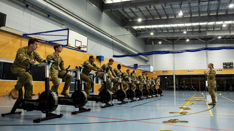Soldiers from 3rd Brigade undertake the ADF Fitness Leaders course at Lavarack Barracks, Townsville. 
