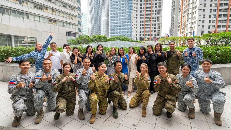 ADF personnel and members of the Armed Forces of the Philippines, Philippine Air Force, Philippine Army, Philippine Coast Guard, Department of National Defense, and Philippine National Police participate in Strategic Communications and Military Public Affairs Workshop held in Manila, Philippines. 