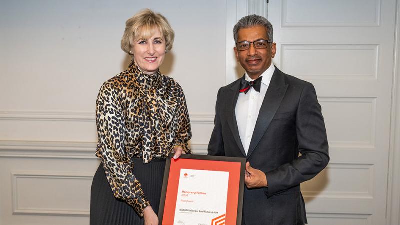 Rear Admiral Katherine Richards is awarded an Honorary Fellowship to Engineers Australia by the National President and Board Chair of Engineers Australia.