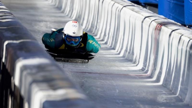 Sean Grimmond competes in skeleton at Invictus Games Vancouver Whistler 2025