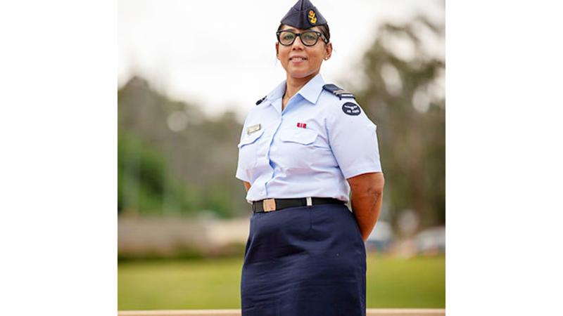 Electronic engineer Flight Lieutenant Tanushree Das in Canberra, ACT. 