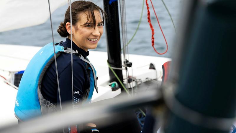 Air Force’s Corporal Leesa Renehan during the annual Inter-Service Regatta held in Sydney. 