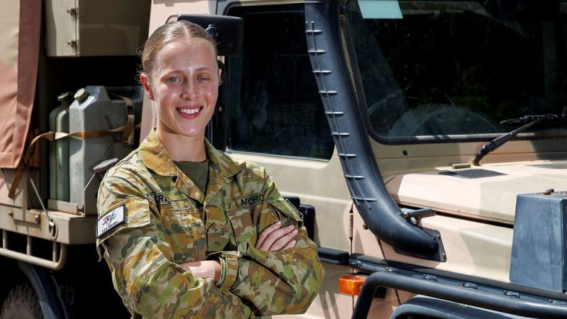 Leading Aircraftwoman Ruby Crane follows a long family history of Australian military service.