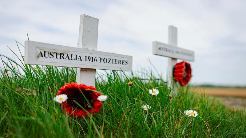 Australia’s Federation Guard and the Royal Australian Navy Band visits memorial sights from the Western Front in France prior to taking part in Anzac Day dawn services and commemorative services in the Somme region. 