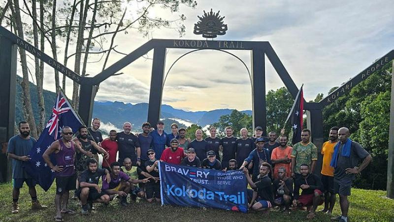 Space Command’s Squadron Leader Adon Lumley on the Kokoda Trail, raising vital funds for veteran support while reflecting on courage, endurance, mateship and sacrifice.