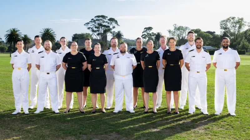 Navy's newest Maritime Human Resources Officers graduate at HMAS Cerberus, Victoria. 