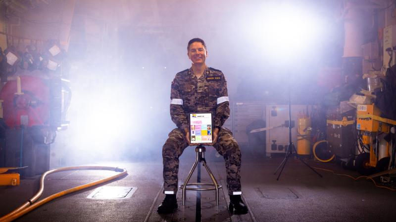 Chaplain Simon Edds organises the first IDAHOBIT film screening, in collaboration with the Mardi Gras Film Festival, on board HMAS Sydney during Regional Presence Deployment 25-2.