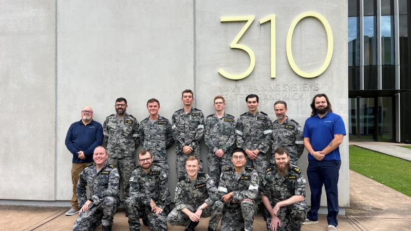 Participants of the three week Apprentice Network Technician 'Train the Trainer' session at the Navy Training Systems Centre - Randwick.