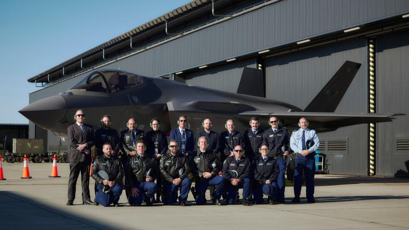 Members of the NSW Police Force toured 77 Squadron to observe the F-35A Lightning II during their visit to RAAF Base Williamtown.