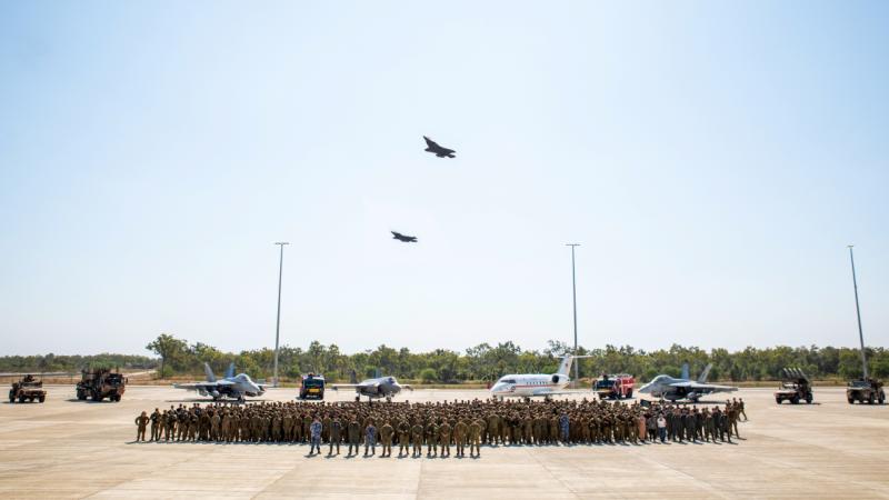 Personnel, aircraft and assets at RAAF Base Tindal during Exercise Talisman Sabre 2025.