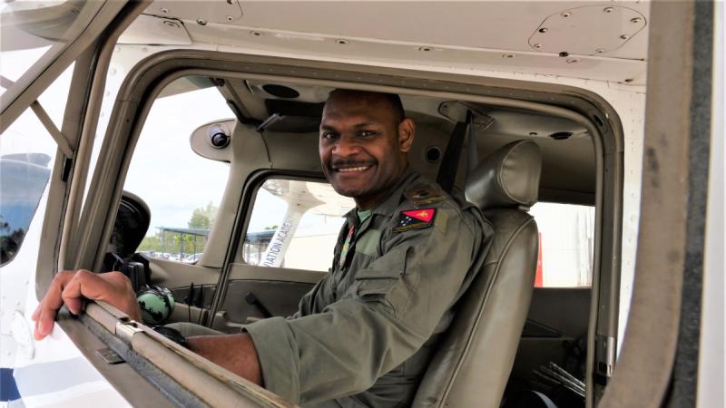 Papua New Guinea Defence Force pilot Lieutenant Heydan Chan has achieved his Commercial Pilot's Licence as part of the PNGDF Pilot Training Continuum supported by the Australian Defence Force. 