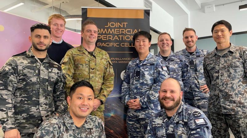 Australian and Japanese personnel attend a space training course in Adelaide.