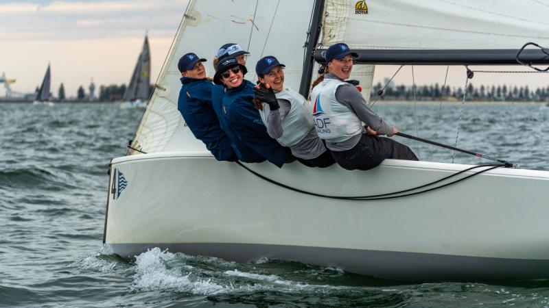 Air Force women win their last race at the South Australian keelboat regatta